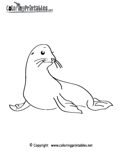 Sea Lion Coloring Page