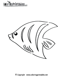 Tropical Fish Coloring Page