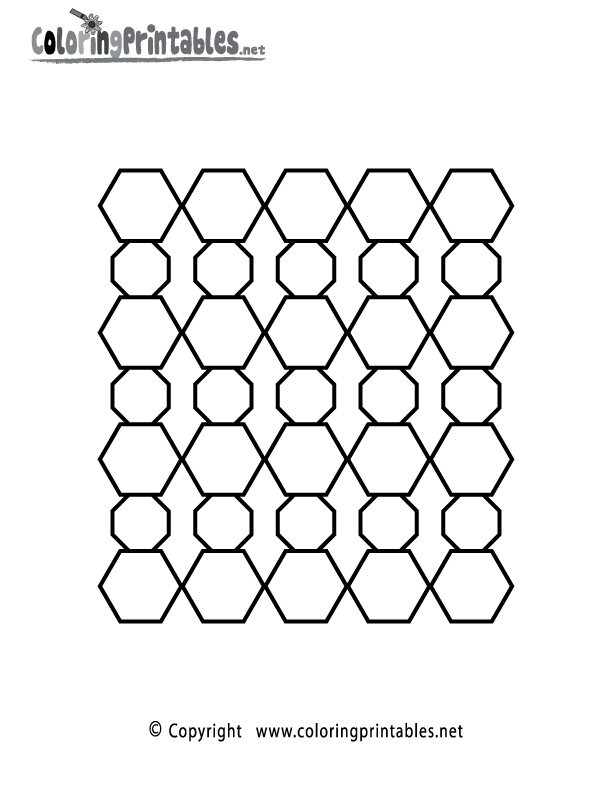 Geometric Coloring Page Printable.