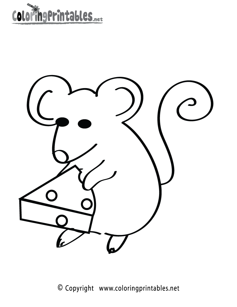 Mouse Coloring Page Printable.