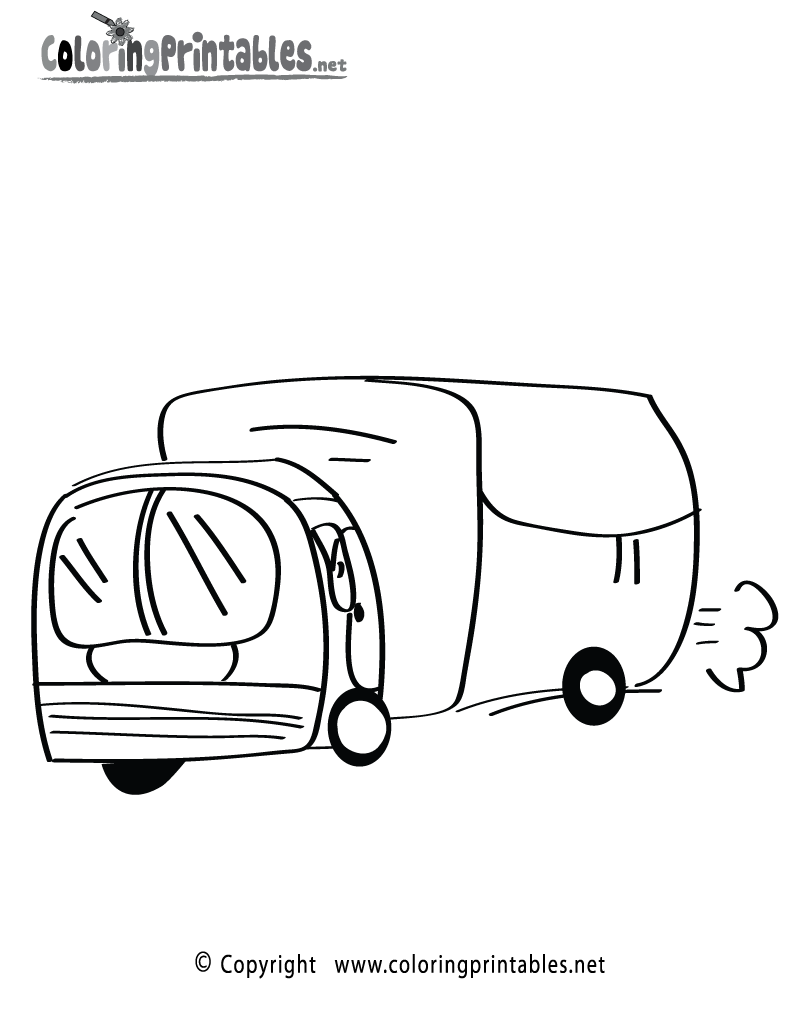 Truck Coloring Page Printable.