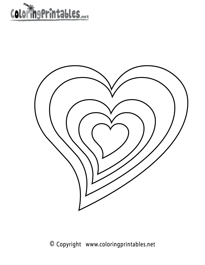 Free Printable Heart Coloring Pages For Girls 1