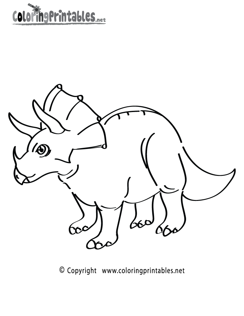 dinosaurs triceratops coloring pages