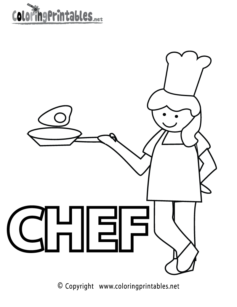 Creative Cheff Coloring Pages 4