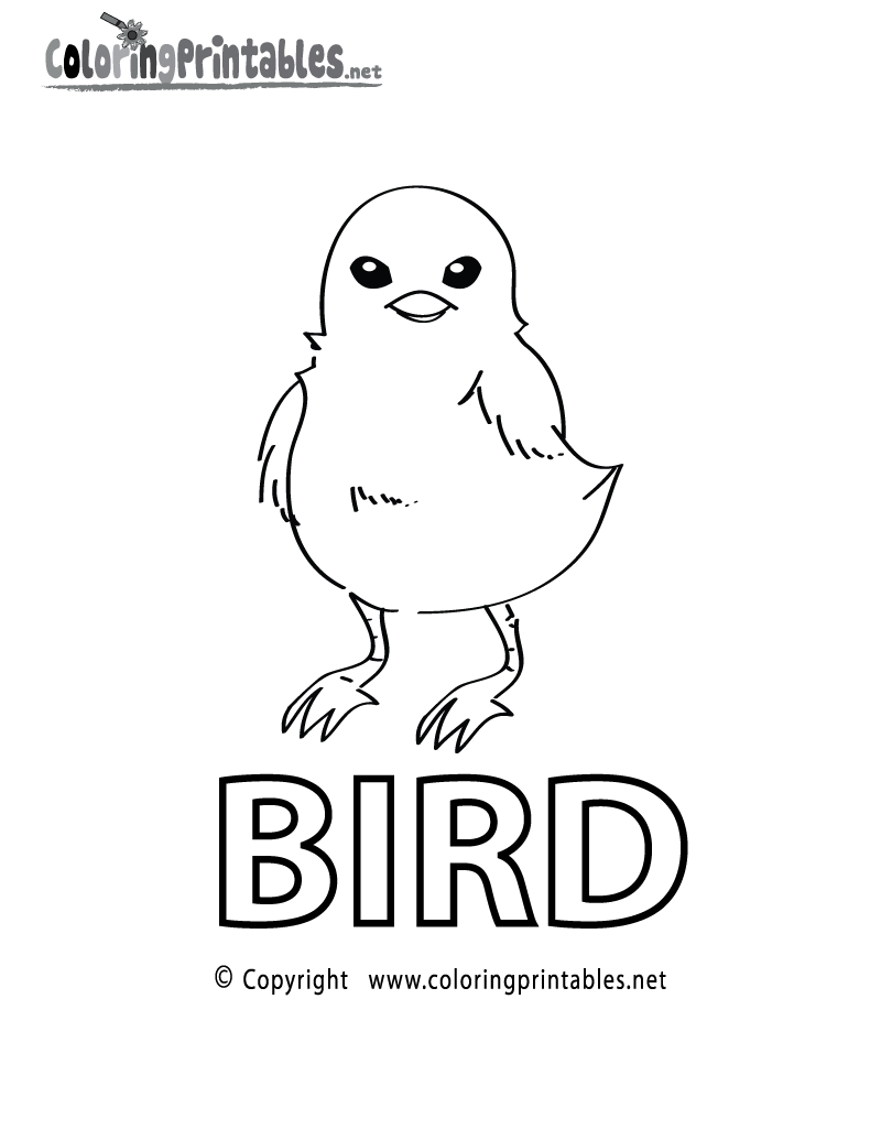 Spelling Bird Coloring Page - A Free Educational Coloring ...