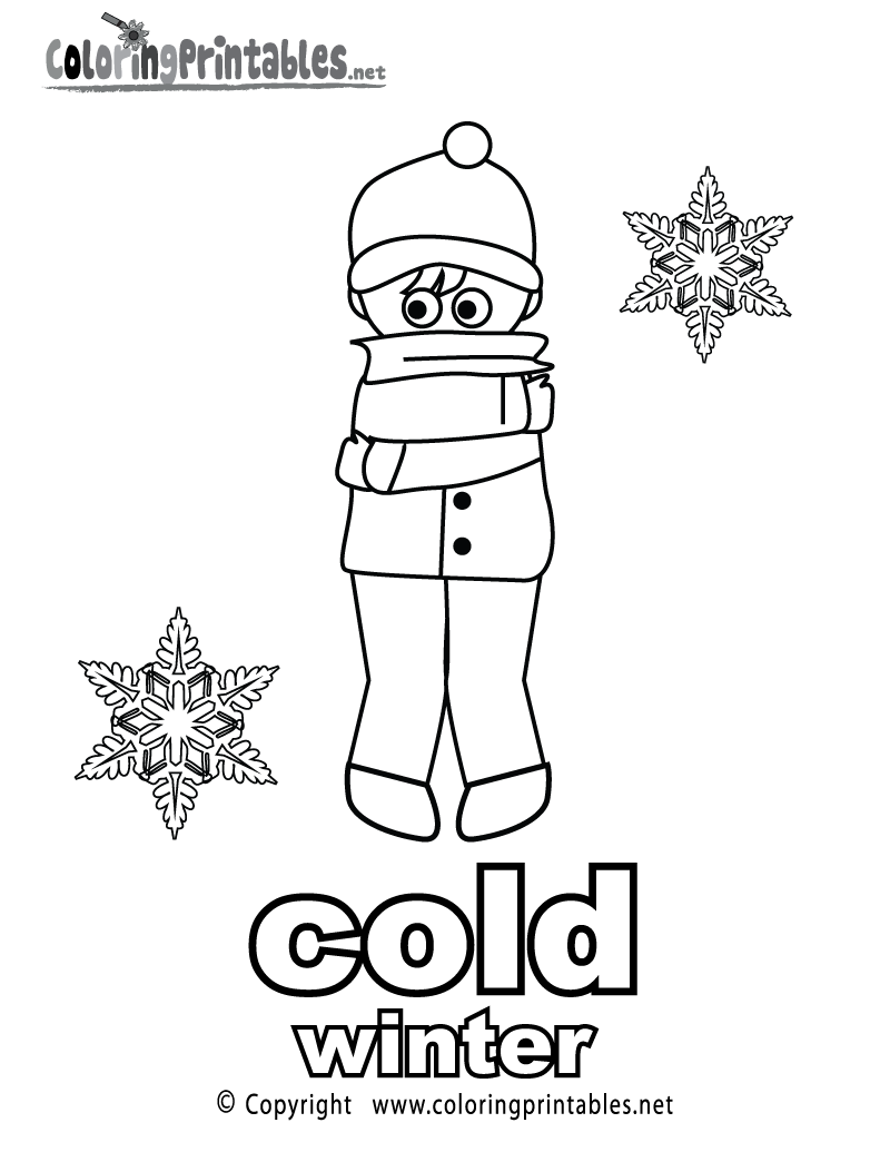 Adjectives Coloring Page Printable.