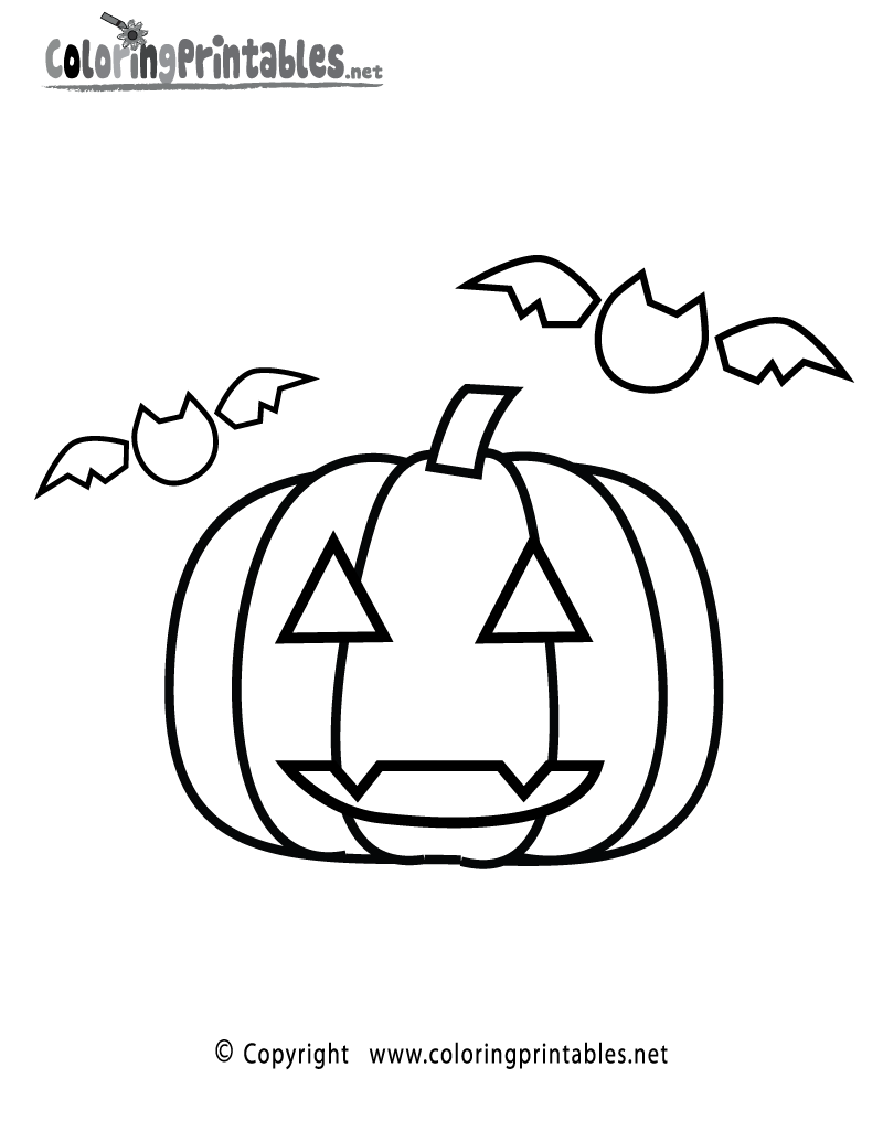 Halloween Coloring Page Printable.