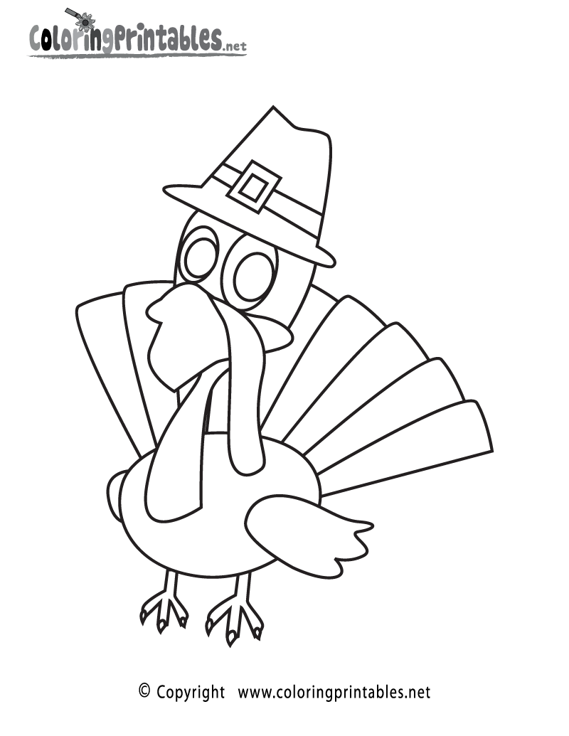 Happy Thanksgiving Coloring Page Printable.