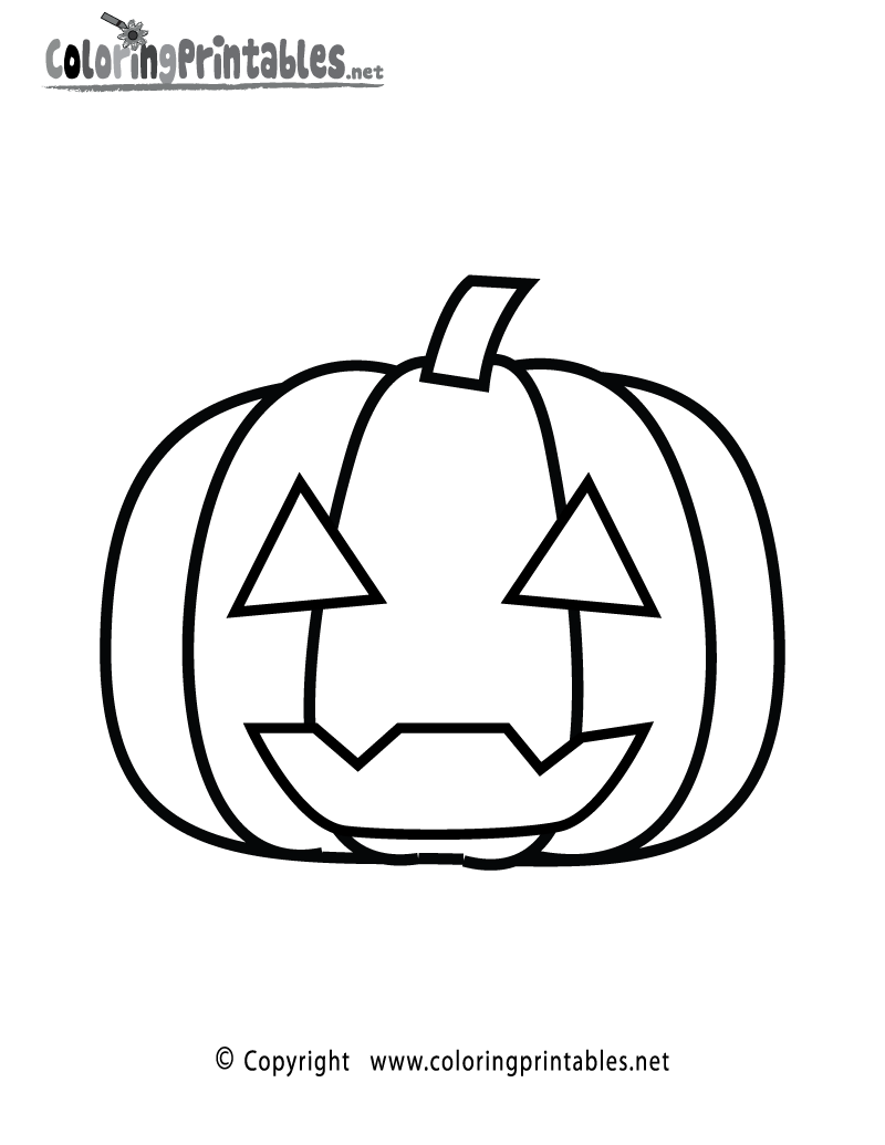 Pumpkin Coloring Page Printable.