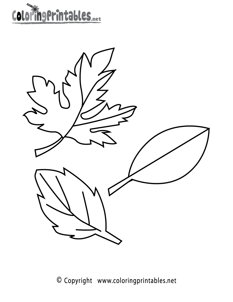 Fall Leaves Coloring Page A Free Seasonal Coloring Printable
