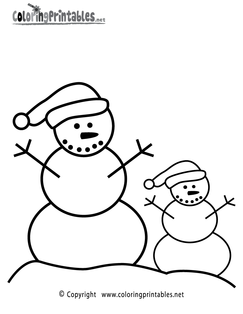 Snowmen Coloring Page A Free Seasonal Coloring Printable snowmen-coloring-page-a-free-seasonal-coloring-printable