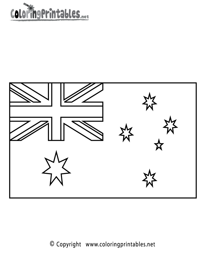 Bugsering Leder Afspejle Australian Flag Colouring In Dekan Ib Resterende