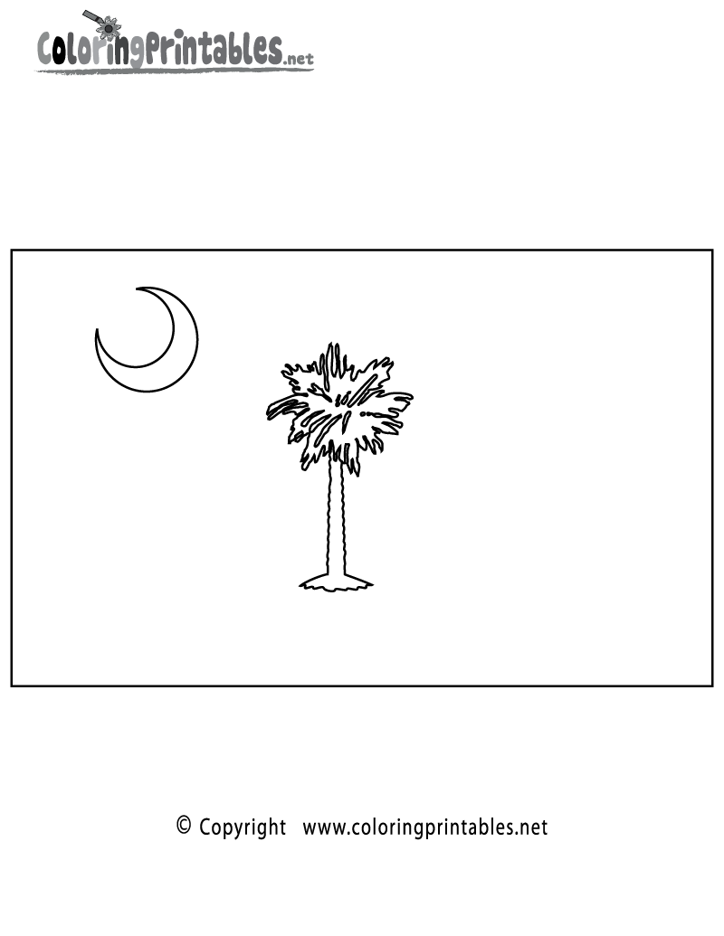 Coloring Pages Of Alabama State Flag