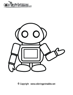 Robot Coloring Page