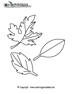 Fall Leaves Coloring Page