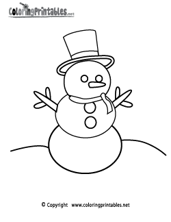 Snowman Coloring Page