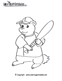 Baseball Batter Coloring Page