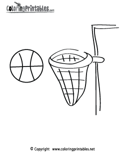 Basketball Net Coloring Page