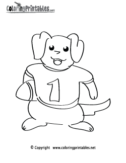 Football Player Coloring Page