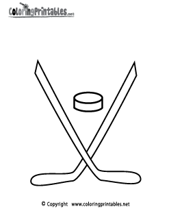 Hockey Coloring Page