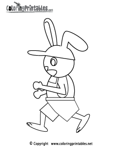 Running Coloring Page