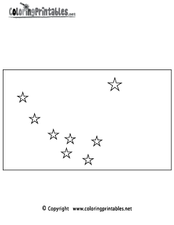 Alaska Flag Coloring Page