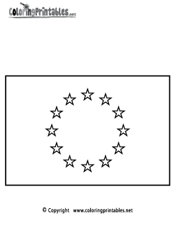 European Union Flag Coloring Page